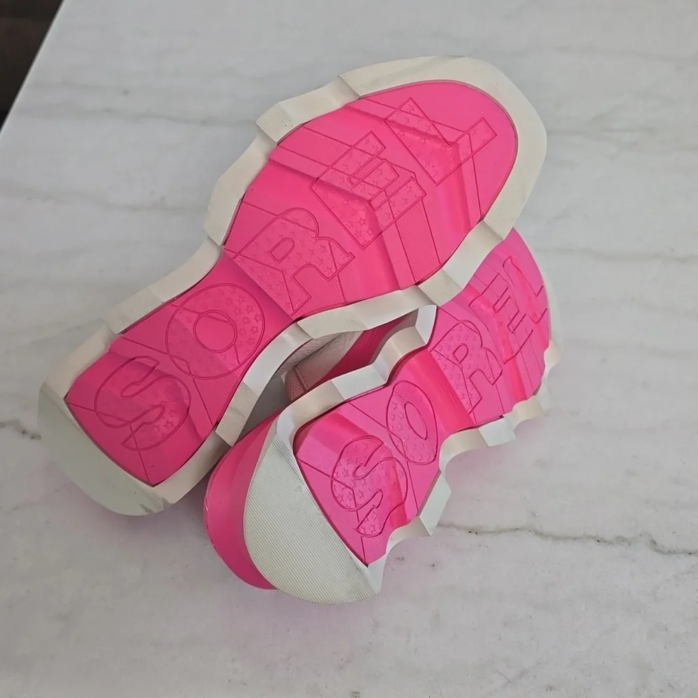 Sorel Women's White and Pink Slide Sandals - Picture 5 of 5